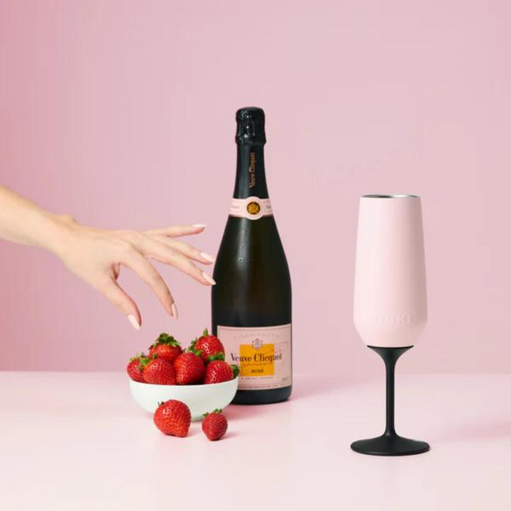 Huski Champagne Flute Powder Pink Lifestyle | Merchants Homewares