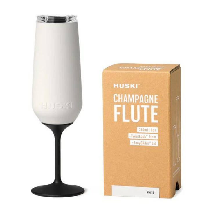 Huski Champagne Flute White | Merchants Homewares