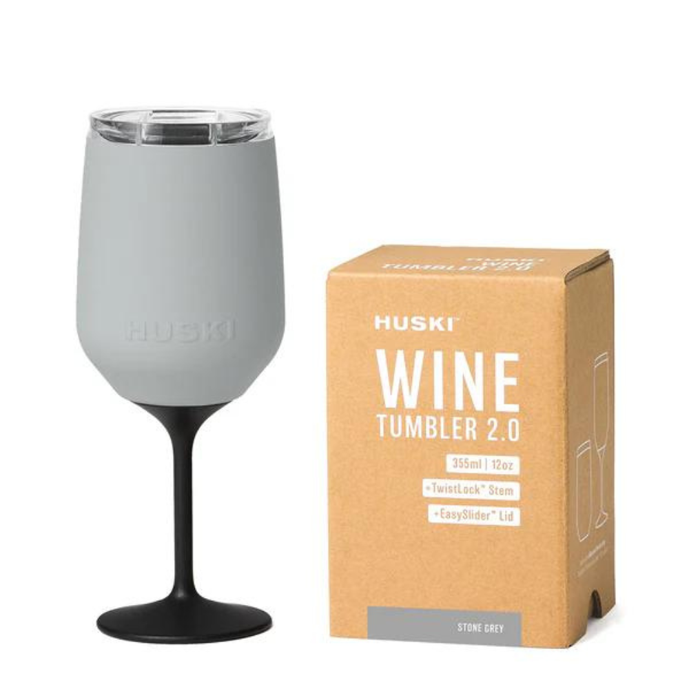 Huski Wine Tumbler 2.0 Stone Grey | Merchants Homewares