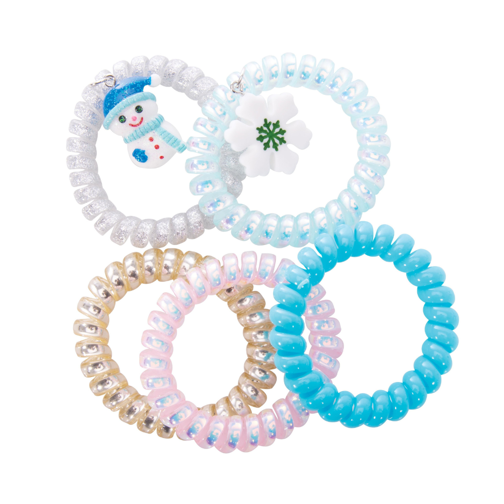 I.S Albi Festive Hair Ties Blue