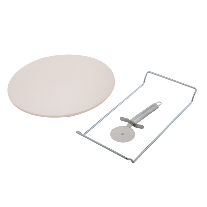 I.S Albi Davis & Waddell Round Pizza Stone 3pc Set | Merchants Homewares