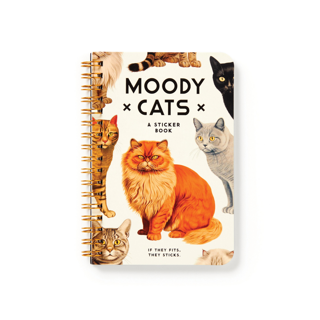 I.S Albi Brass Monkey Moody Cats Sticker Book | Merchants Homewares