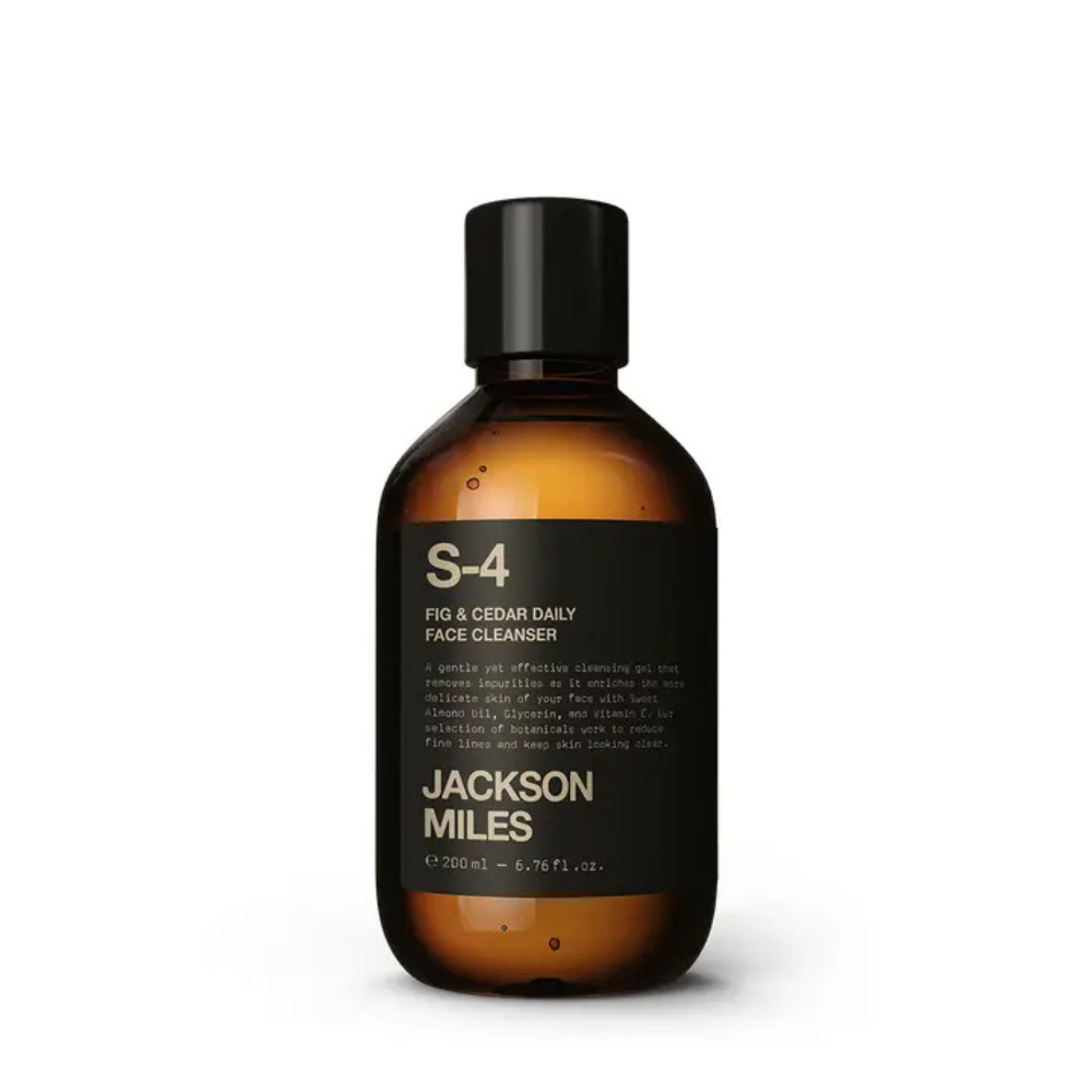 Jackson Miles S-4 Gentle Face Cleanser 200ml Fig & Cedar | Merchants Homewares