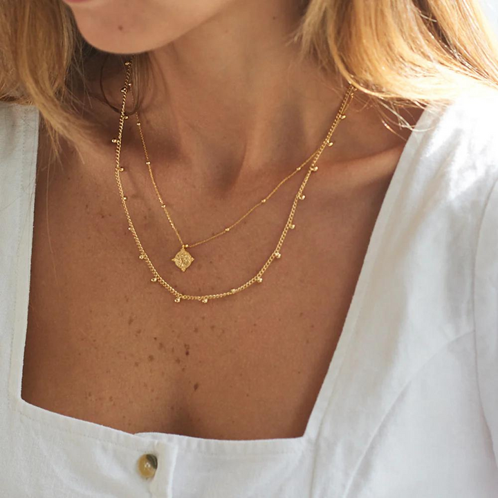 Jolie & Deen Jodie Necklace Gold Lifestyle | Merchants Homewares