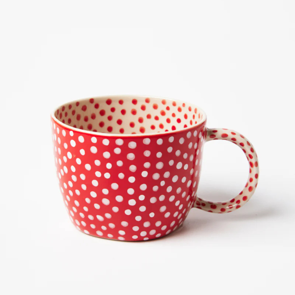 Jones & Co Chino Mug Red Spot | Merchants Homewares