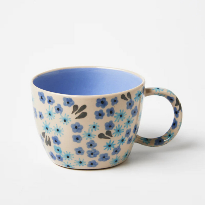 Jones & Co Ditsy Mug Periwinkle | Merchants Homewares