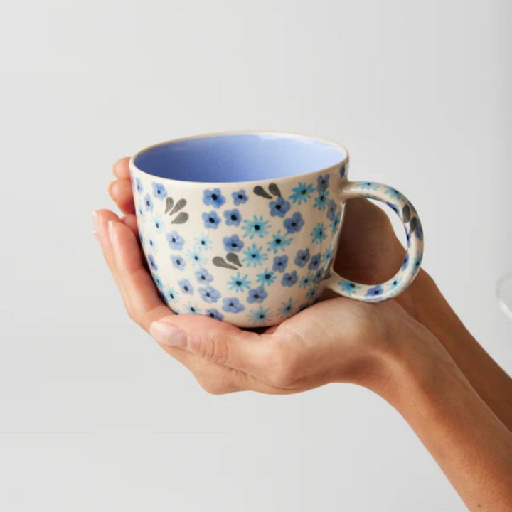 Jones & Co Ditsy Mug Periwinkle | Merchants Homewares
