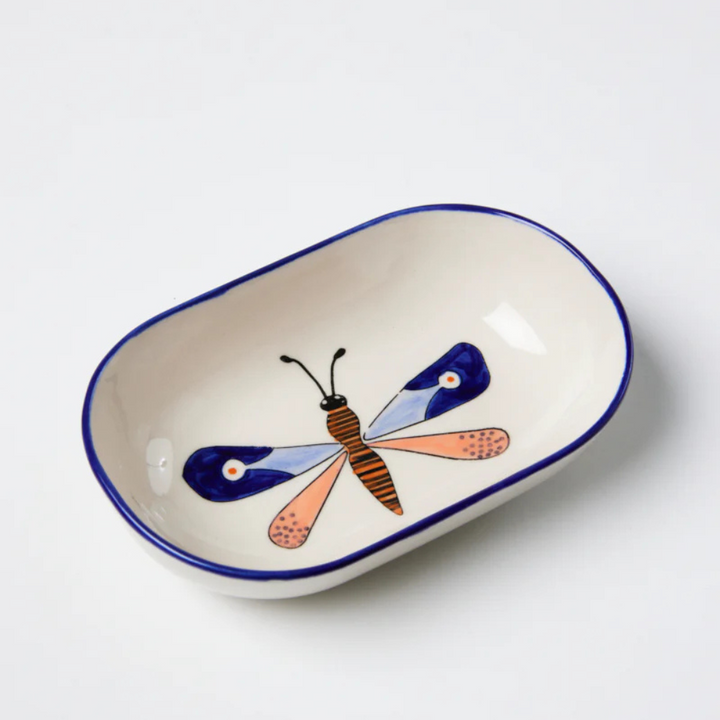 Jones & Co Moth Party Dish Blue | Merchants Homewares