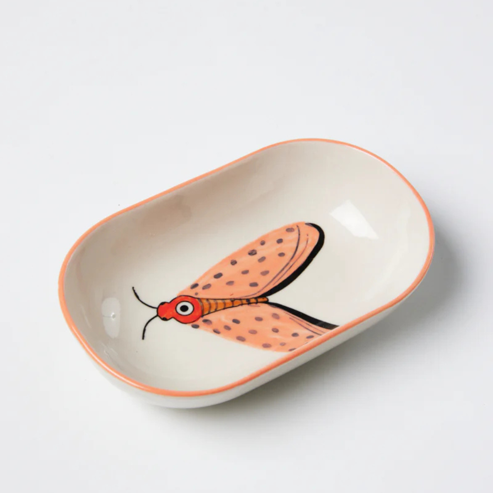 Jones & Co Moth Party Dish Pink | Merchants Homewares