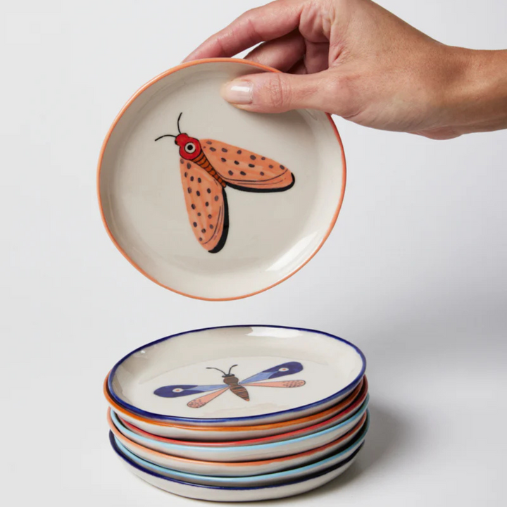 Jones & Co Moth Party Tray Blue Lifestyle | Merchants Homewares