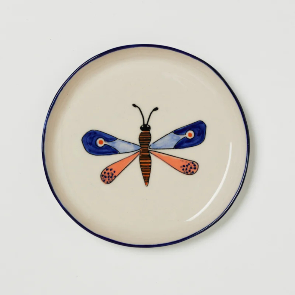 Jones & Co Moth Party Tray Blue | Merchants Homewares