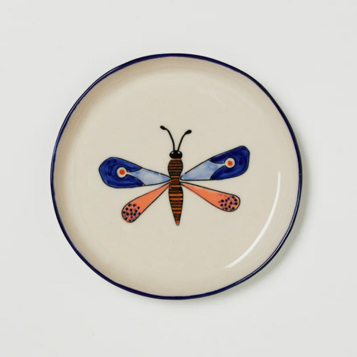 Jones & Co Moth Party Tray Blue | Merchants Homewares