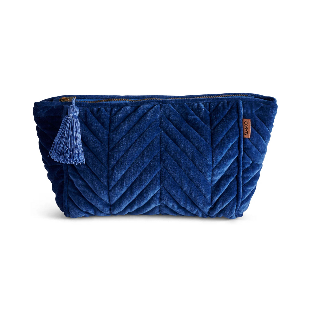 Kip & Co Velvet Toiletry Bag Ocean Dreamer | Merchants Homewares