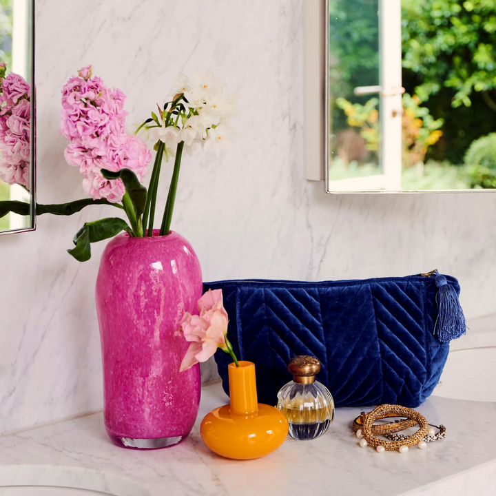 Kip & Co Velvet Toiletry Bag Ocean Dreamer Lifestyle | Merchants Homewares