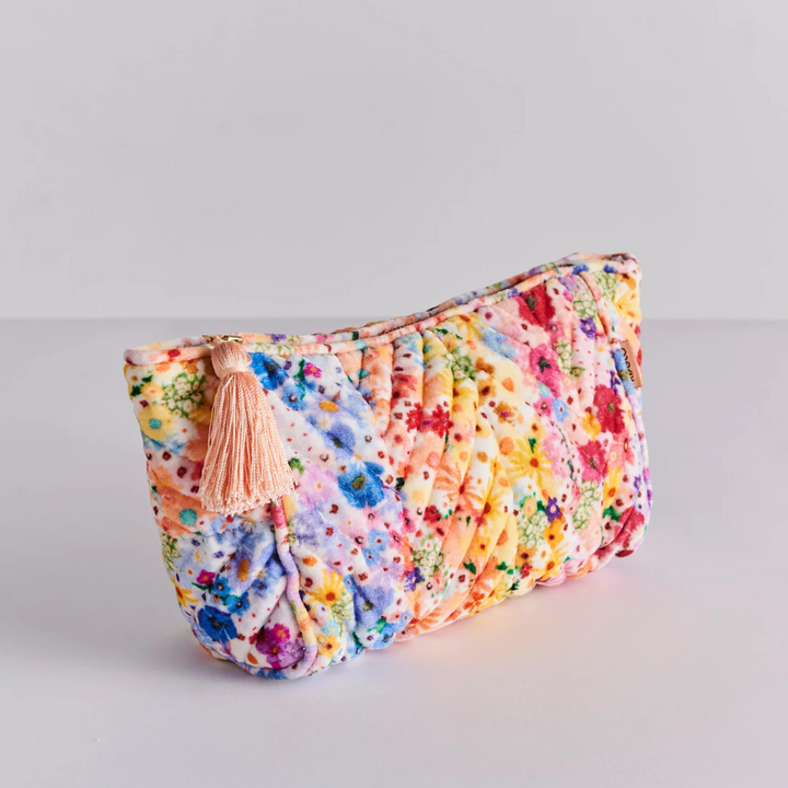 Kip & Co Velvet Toiletry Bag Posie Lane | Merchants Homewares