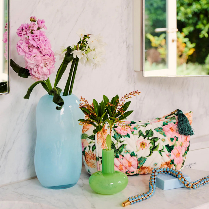 Kip & Co Velvet Toiletry Bag Sunday Stroll Lifestyle | Merchants Homewares