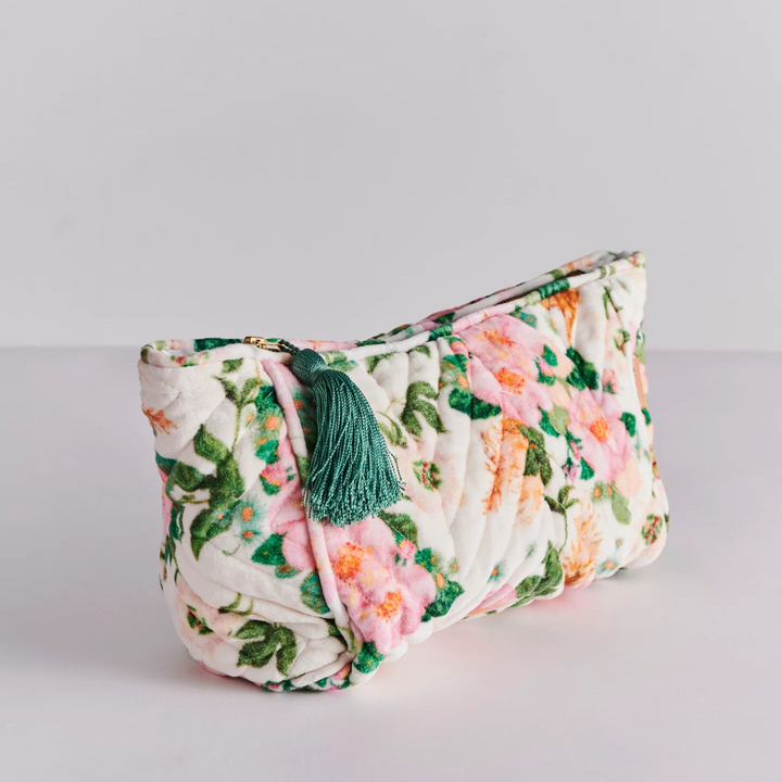 Kip & Co Velvet Toiletry Bag Sunday Stroll | Merchants Homewares
