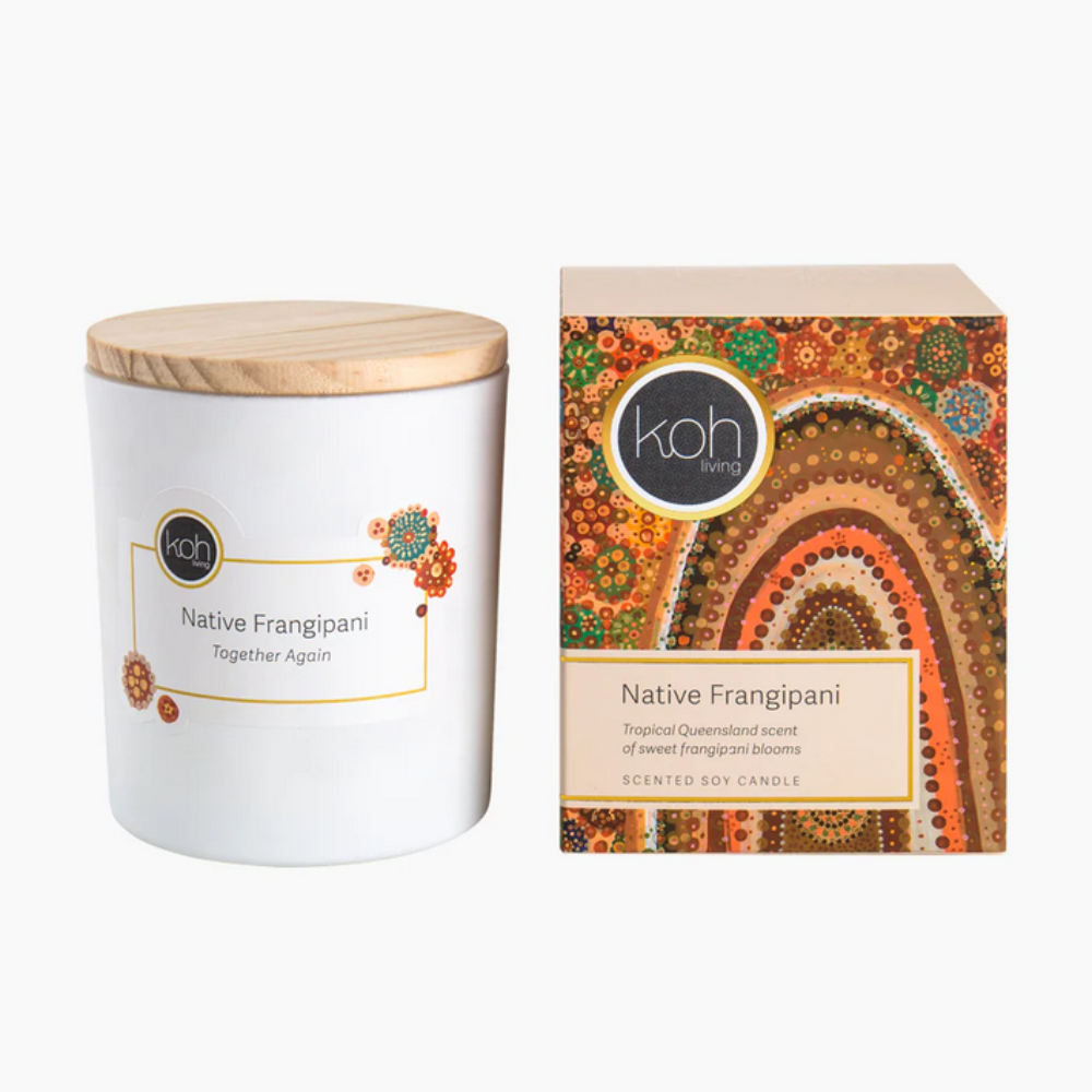 Koh Living Candle Jar Native Frangipani with Packaging | Merchants Homewares