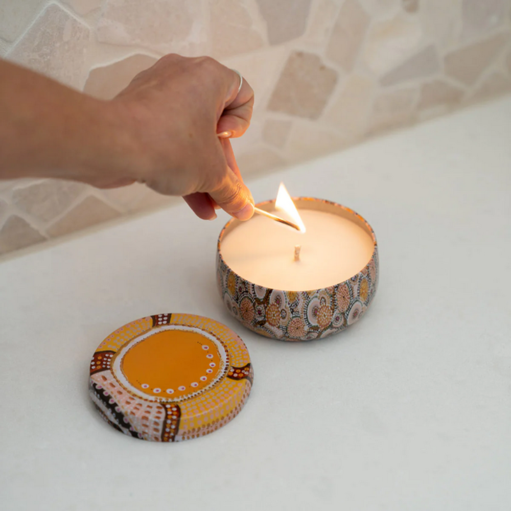 Koh Living Candle Tin Coconut & Finger Lime Lifestyle | Merchants Homewares