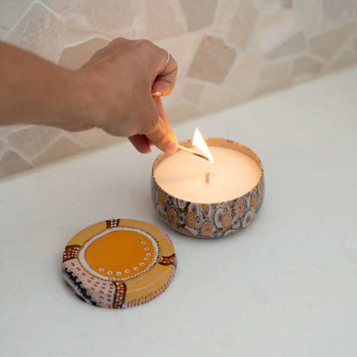 Koh Living Candle Tin Coconut & Finger Lime Lifestyle | Merchants Homewares