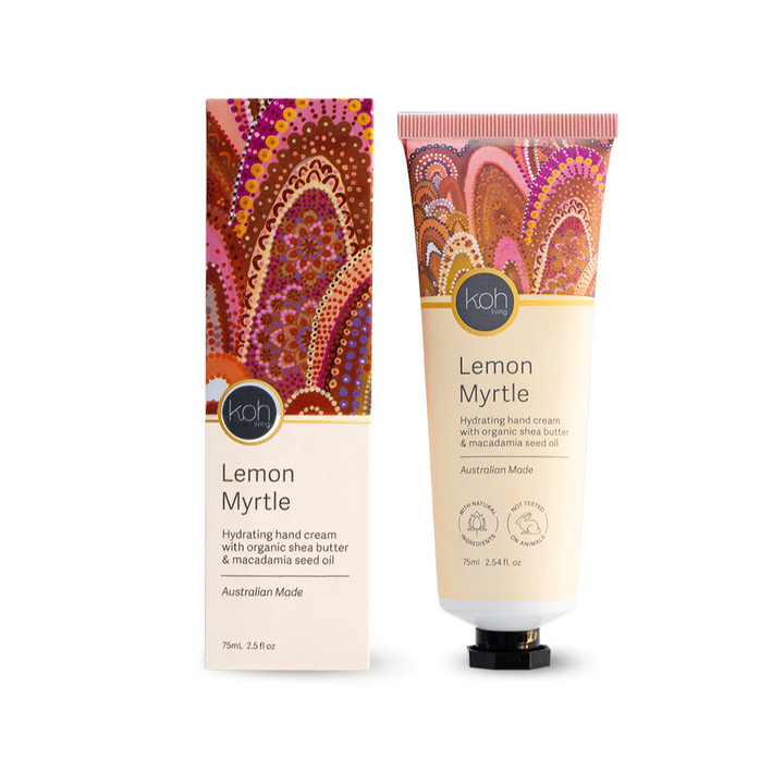 Koh Living Hand Cream Lemon Myrtle with Packaging | Merchants Homewares