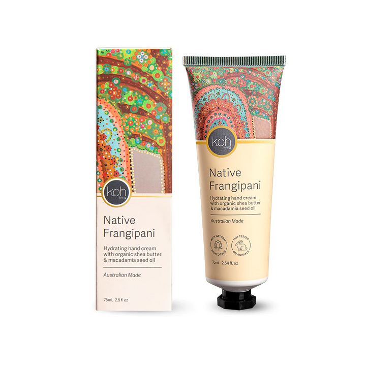 Koh Living Hand Cream Native Frangipani with Packaging | Merchants Homewares