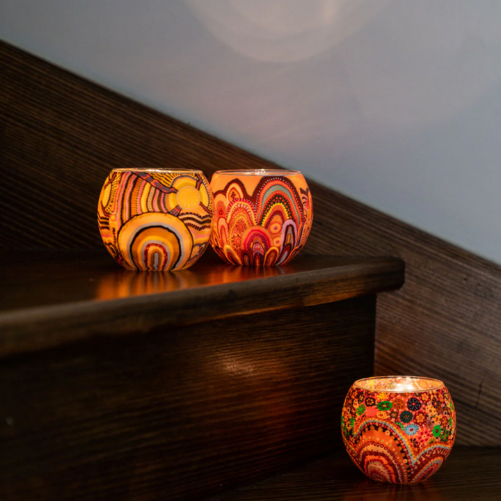 Koh Living Tealight Holder Aboriginal Home Lifestyle | Merchants Homewares