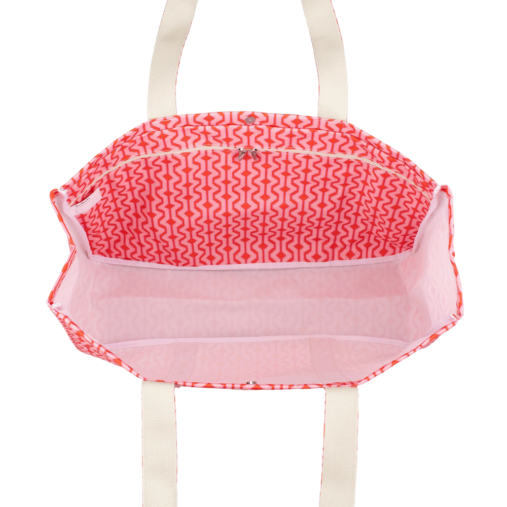 Kollab Carryall Cargo Cherry Zig Zag Open | Merchants Homewares