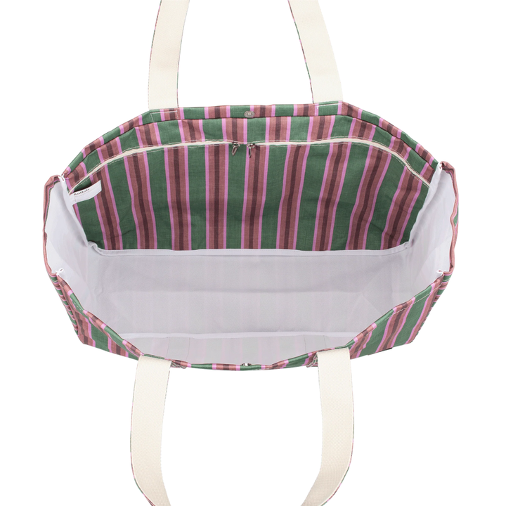 Kollab Carryall Cargo Forest Stripe Open | Merchants Homewares
