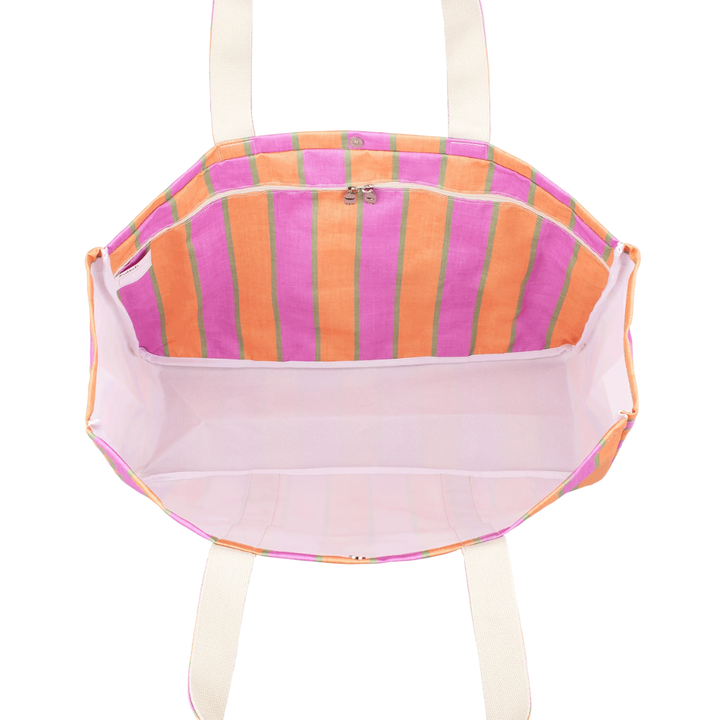 Kollab Carryall Cargo Sunset Stripe Open | Merchants Homewares