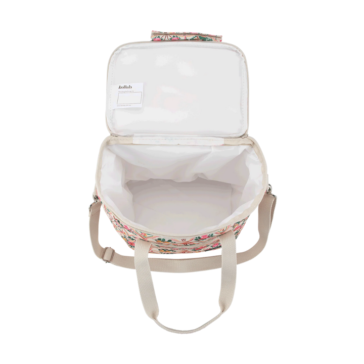 Kollab Holiday Mini Cooler Needlepoint Garden Open | Merchants Homewares