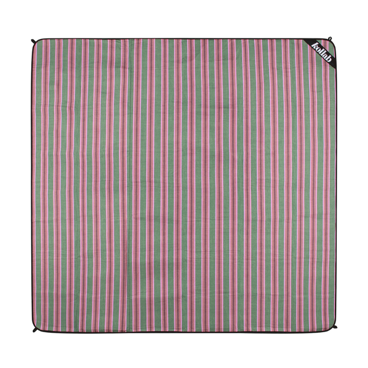 Kollab Holiday Picnic Mat Forest Stripe Open | Merchants Homewares
