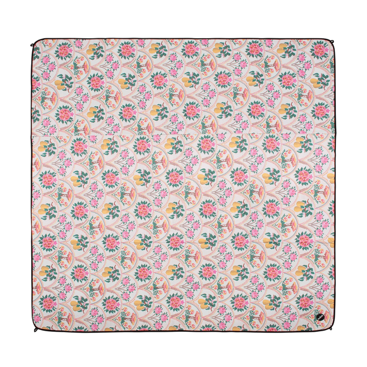 Kollab Holiday Picnic Mat Needlepoint Garden Open | Merchants Homewares