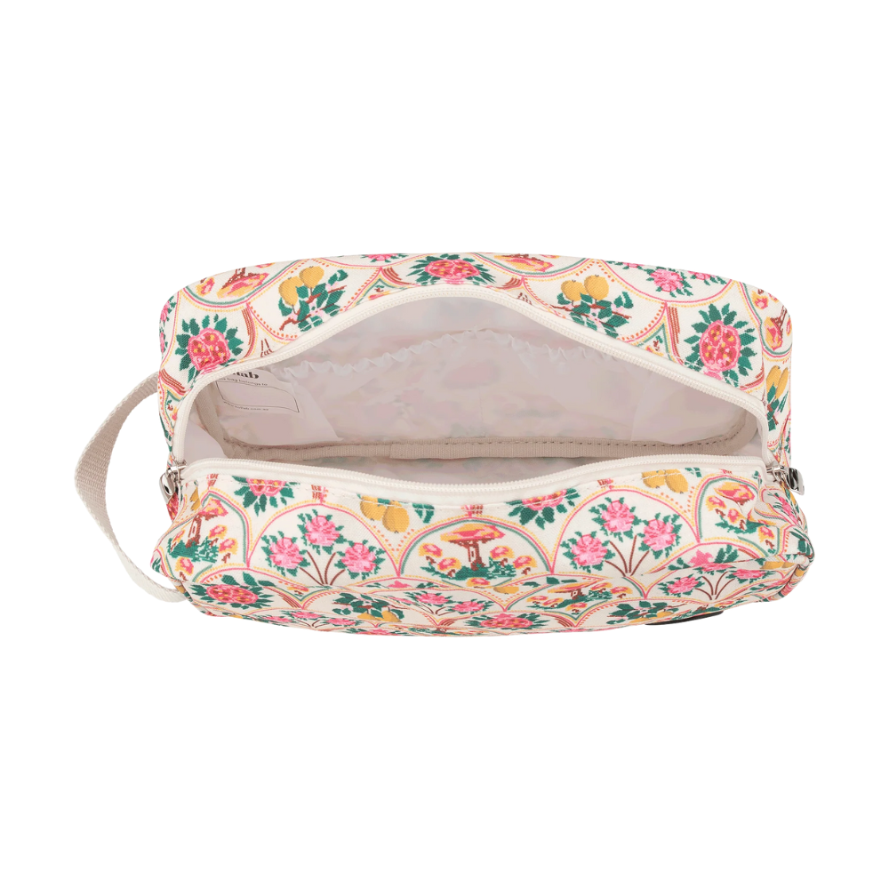 Kollab Holiday Travel Bag Needlepoint Garden Open | Merchants Homewares