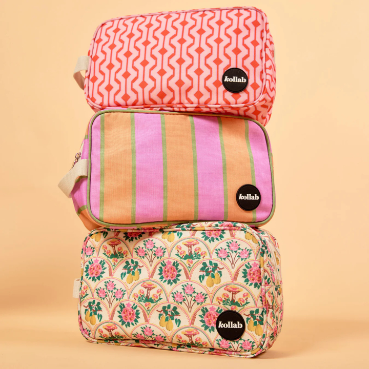 Kollab Holiday Travel Bag Sunset Stripe Lifestyle | Merchants Homewares