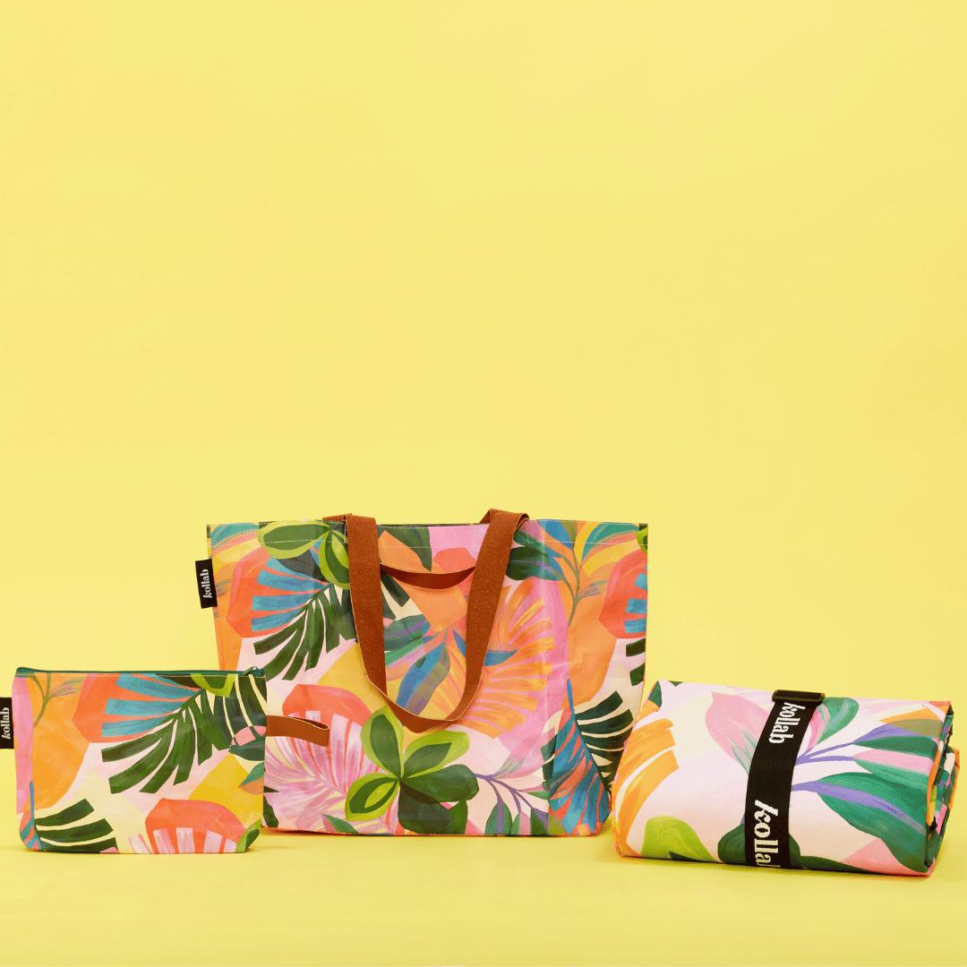 Kollab Shopper Tote Summertime Lifestyle | Merchants Homewares