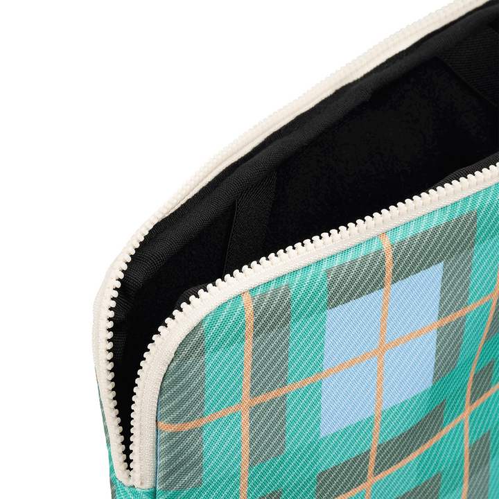 Kollab Holiday Laptop Case Ocean Check Open | Merchants Homewares