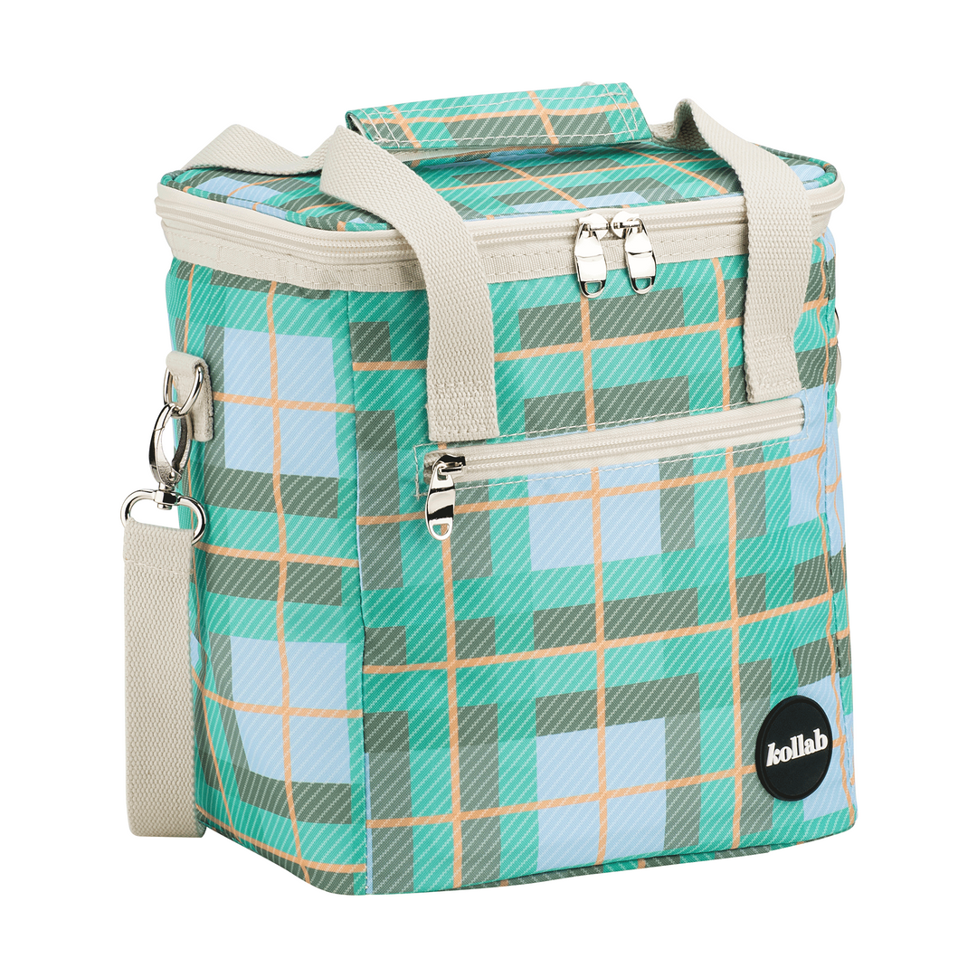 Kollab Holiday Mini Cooler Ocean Check | Merchants Homewares