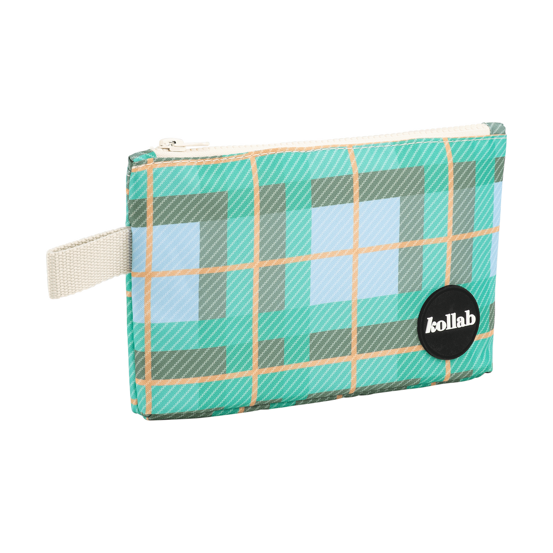 Kollab Holiday Mini Pouch Ocean Check | Merchants Homewares