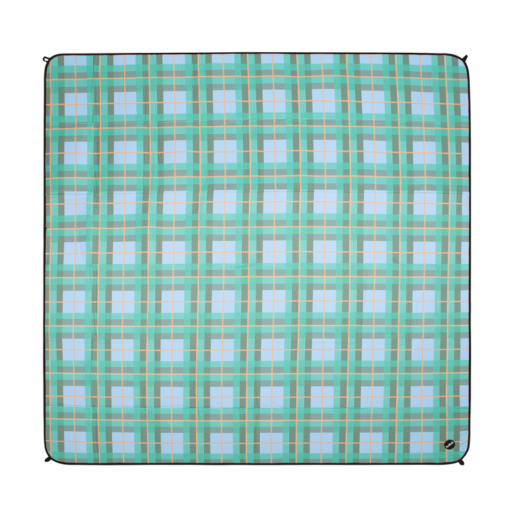 Kollab Holiday Picnic Mat Ocean Check Open | Merchants Homewares