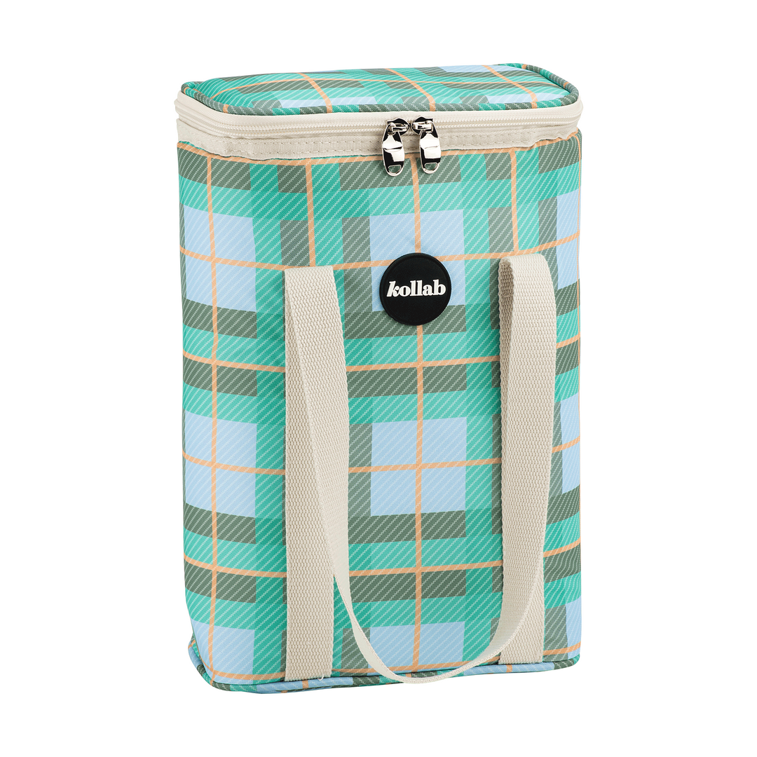 Kollab Holiday Wine Cooler Ocean Check | Merchants Homewares