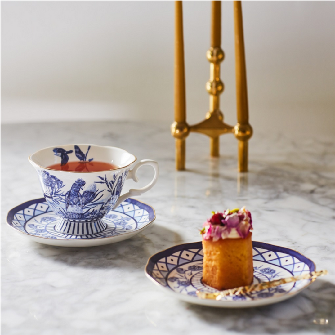 LaLa Land Dynasty Of Nature Teacup And Saucer Lifestyle Cup Of Tea And Cake | Merchants Homewares