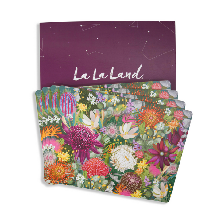 La La Land Set of 4 Placemats Bush Blooms | Merchants Homewares