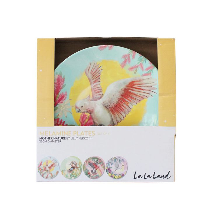 La La Land Set of 4 Plate Set Mother Nature Boxed | Merchants Homewares