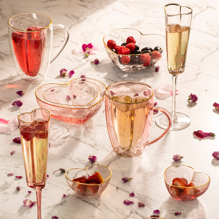 Ladelle Amour 2pk Champagne Glass Clear Lifestyle | Merchants Homewares