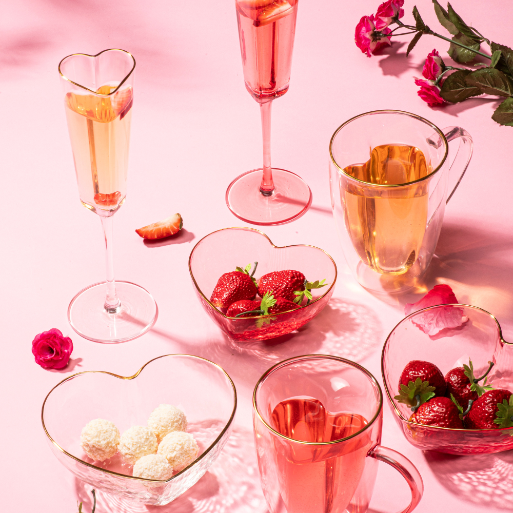 Ladelle Amour 2pk Champagne Glass Clear Lifestyle | Merchants Homewares