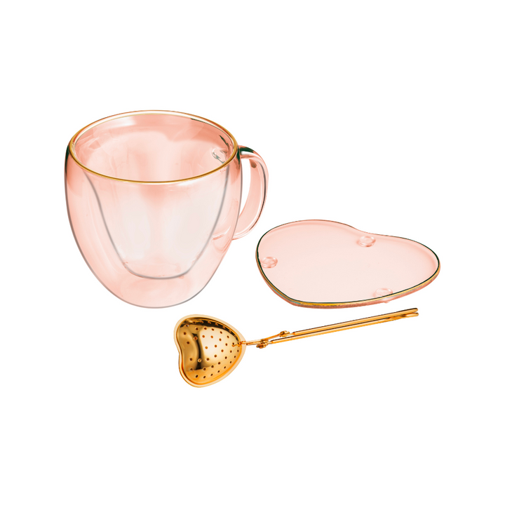 Ladelle Amour 3pc Tea Set Pink | Merchants Homewares