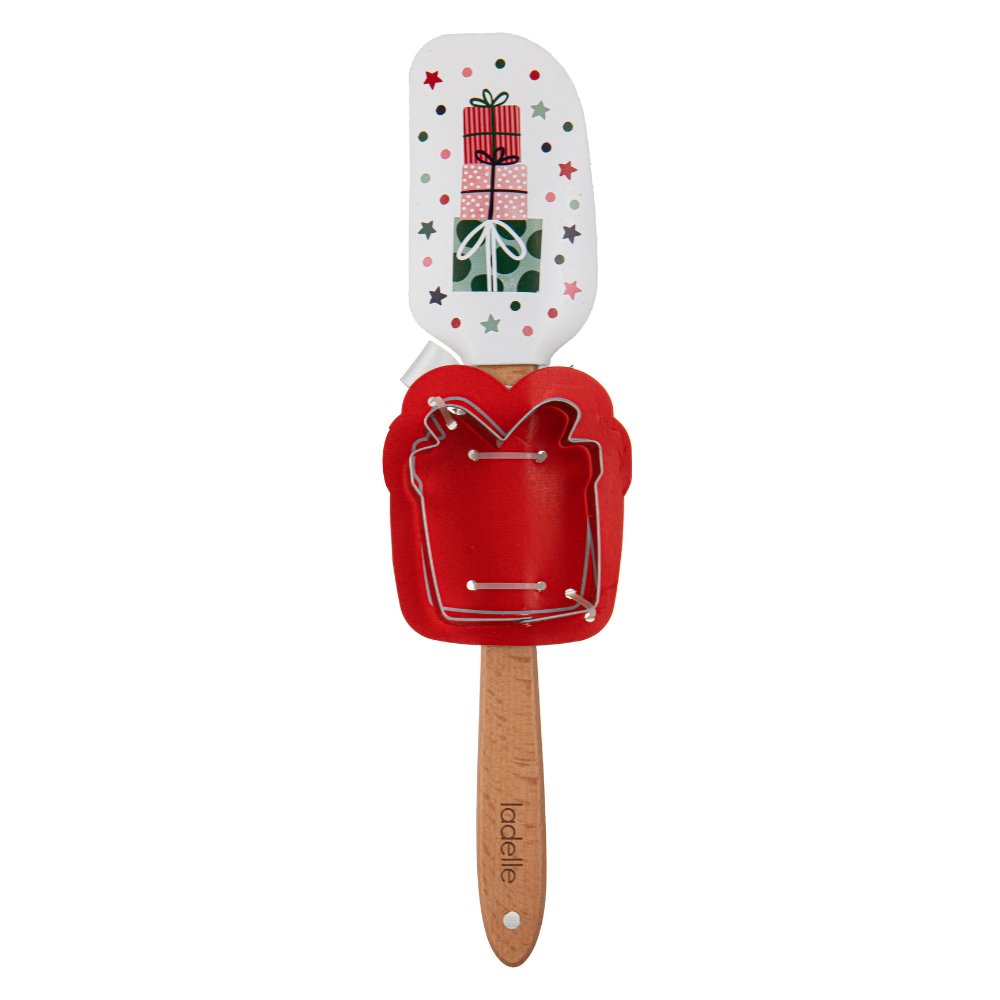 Ladelle Festive Fun Spatula & Cookie Cutter Set Presents | Merchants Homewares