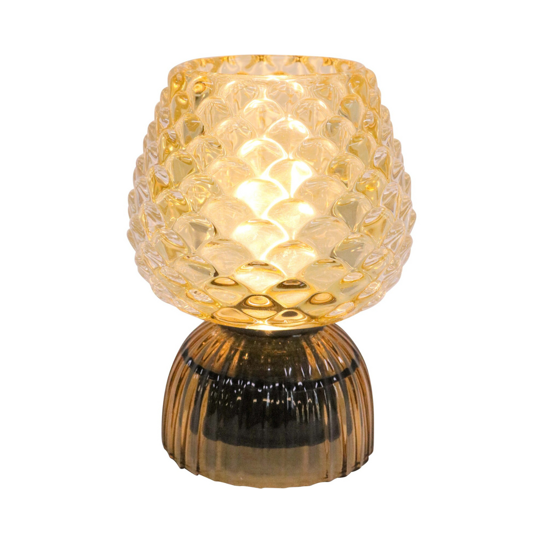 Lavida LED Scallop Glass Lamp Amber | Merchants Homewares