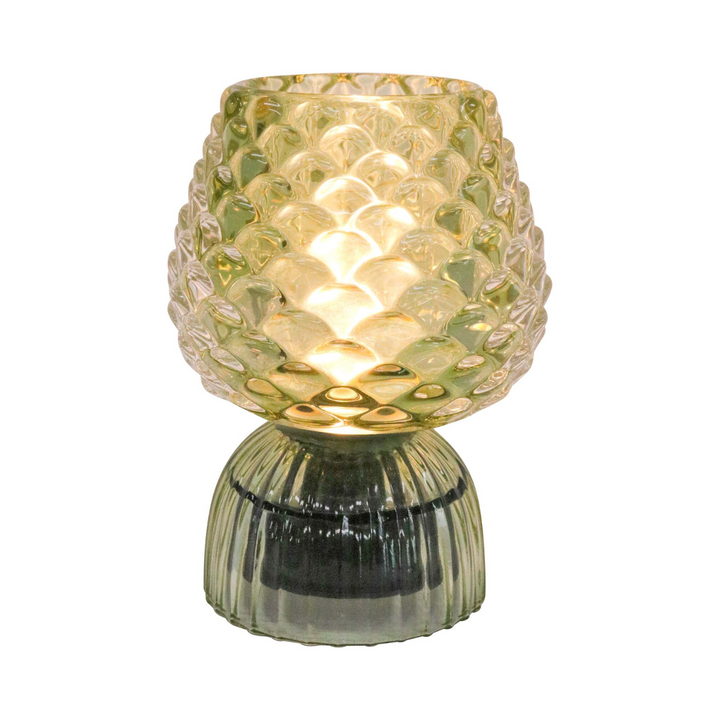 Lavida LED Scallop Glass Lamp Sage | Merchants Homewares